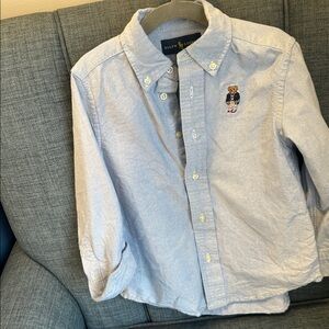 Polo by Ralph Lauren Kids blue Shirt with Bear Embroidery